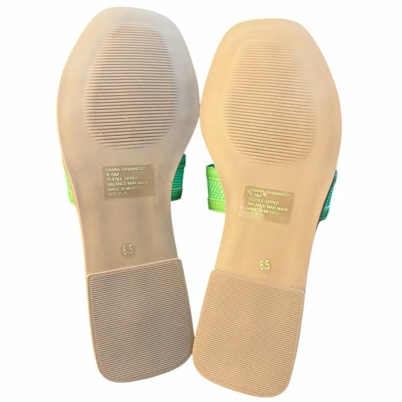 Steve Madden Green Slide Sandals Square Toe Size 6.5 New - Picture 5 of 8